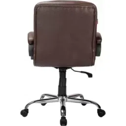 Advanto Leatherette Brown Low Back DIY Workstation Chair with Armrest, ADVN S BR 313 image 4