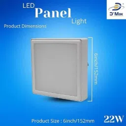 D&s;Mak 22W 3-in-1 Square PC LED Panel Light image 4