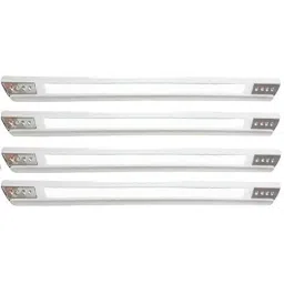 Kozdiko 4 Pcs Designer White Dotted Bumper Protector Set for Mahindra KUV 100 image 2