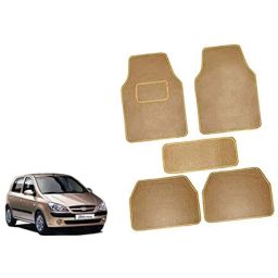 Auto Pearl 5 Pcs Polyester Beige Car Floor Carpet Set for Hyundai Getz-picture-8