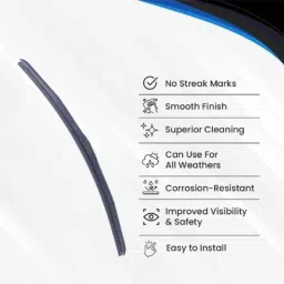 Varroc 22 inch Rubber Premium Wiper Blade, K354054500 image 5