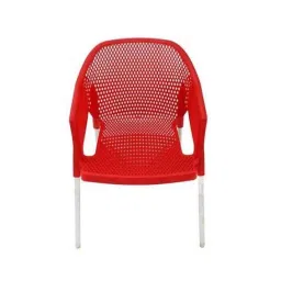 Italica Polypropylene Red Plasteel Arm Chair, 1209-6 (Pack of 6) image 3