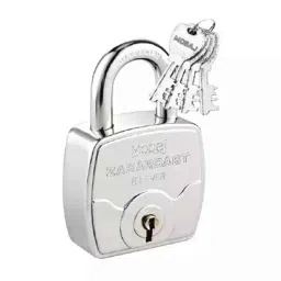 Bonus Zabardast 70mm Steel Nickle Plated Finish Padlock with 4 Keys-picture-37