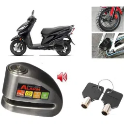 Auto Pearl Steel Black Anti-Theft Alarm Disc Brake Lock for Grazia, Lock_348-picture-21