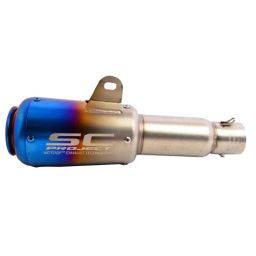 RA Accessories Black SC Project Long Silencer Exhaust for TVS Star Sport-Blue-picture-25