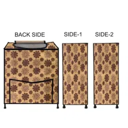 Philoshop Metal Flower Print Laundry Bag with Zipper Closure image 2