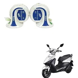 Kozdiko 2 Pcs 18-in-1 White Mocc Scooty Digital Tone Magic Horn Set for Indus Yo Edge-picture-32
