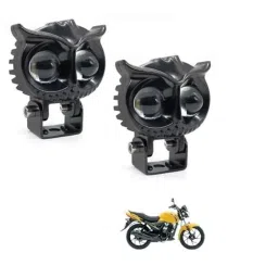 Kozdiko 2 Pcs Yellow &a; White Owl Eye Shape LED Amber Fog Light Set for Maruti Suzuki Slingshot Pulse-picture-36