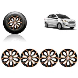 Auto Pearl 4 Pcs 14 inch ABS Black &a; Copper Car Wheel Cover Set for Ford Figo Aspire 2019-picture-43