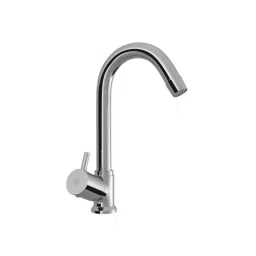 RN Flow 15mm Brass Polished Swan Neck Kitchen Sink Tap with Left Hand Operating Knob &a; Swinging Spout, RNFLSN0010-picture-23