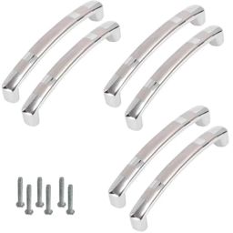 Atom 536 4 inch CPPT Finish Zinc Cabinet Pull Handle (Pack of 6)-picture-47