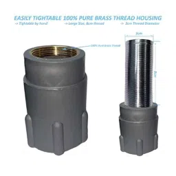 KCS FU-SLB Fusion Stainless Steel 304 Black Matt Finish Kitchen Hot &a; Cold Sink Mixer Faucet with 360 deg Rotatable Spout image 4