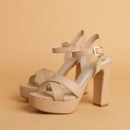 Eridani Veronic Beige Heels-image-20