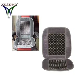 Kozdiko Wooden Bead Seat with Grey Velvet Border for BMW 5 Series image 2