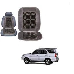 Kozdiko Wooden Bead Seat with Grey Velvet Border for Tata Safari Grand Dicor-picture-25