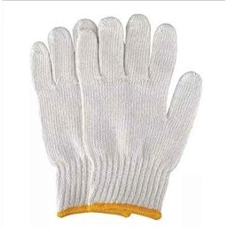 Generic Cotton Off White Knitted Hand Gloves, Size: Medium-picture-24