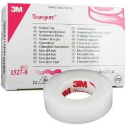 3M Transpore 1/2 inch Surgical Tape Roll, 1527-0 (Pack of 24)-picture-14