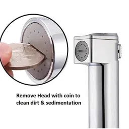 Marcoware ABS Chrome Finish Flow Adjustable Health Faucet Set image 4