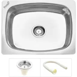 Prestige 18x16x6 inch Stainless Steel 304 Silver Single Bowl Kitchen Sink, 13-0102-01-picture-27