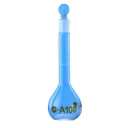 Borosil 25ml Class A Wide Mouth Amber Volumetric Flask with I/C Solid Glass Stopper, 5653A09-picture-5