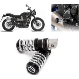 Auto Pearl Steel Black Anti Theft Motorcycle Security Alarm System with 2 Pcs Remote for Street Scrambler Foot Rest-picture-35