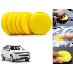 Auto Pearl Polyurethane Beige Washing &a; Waxing Polish Foam Sponge for Mitsubishi Outlander (Pack of 6)-picture-26