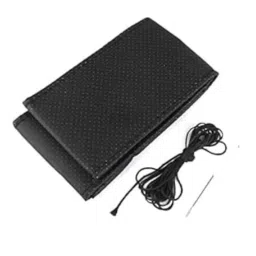 Kozdiko Leatherette Black Car Steering Wheel Cover for Hyundai Santro-picture-28