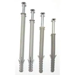 Lovely 10x75mm Nylon Frame Fixing with Screw Wall Plug, (Pack of 100) image 2