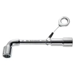 Facom 18mm Satin Chrome Finish SLS Angled Open Socket Wrench, 76.18SLS-picture-42