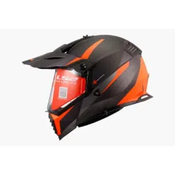 LS2 MX436 Pioneer Evo Router Polycarbonate Black &a; Orange Full Face Helmet, LS2HMX436PERBOMM, Size: M-picture-32