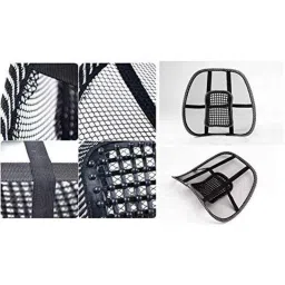 Riderscart Black Back Rest Pain Relief Lower Back Support image 2