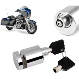 Auto Pearl Stainless Steel Silver Heavy Duty Anti Theft Motorcycle Disc Brake Lock, Lock-138-picture-46