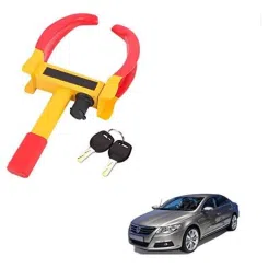 Kozdiko Steel Yellow &a; Red Anti-Theft Heavy Duty Car Wheel Tyre Lock Clamp for Volkswagen Passat-picture-42