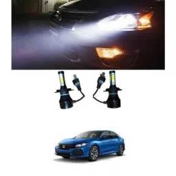 Trigcars 2 Pcs 50W 4 Side Micro Chip Heavy Duty Car LED Headlight Set for Honda Civic 2018-picture-30
