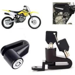 Auto Pearl Steel Heavy Duty Anti Theft Disc Brake Lock for DR-Z50 BS6, Lock_579-picture-14