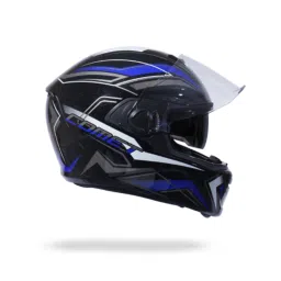Hiker Comet Pro Max HD4 ABS Black &a; Blue Gloss Full Face Motorcycle Helmet, Size: Medium (580 mm)-picture-41