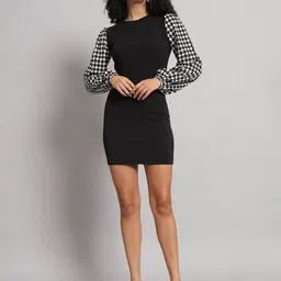 dream beauty fashion Women Bodycon Multicolor Above Knee/Mid Thigh Length Dress-picture-17