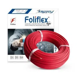Foliflex Plus 6 Sqmm Red Single Core FR Multistrand PVC Flexible Wire, Length: 90 m-picture-44