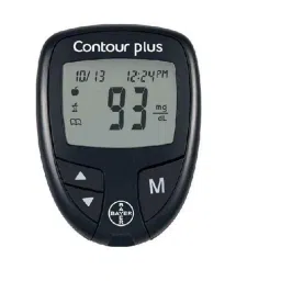 Bayer Contour Plus 250 Memory Black Glucometer with 25 Test Strips &a; 5 Lancets-picture-42