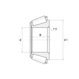 NTN 4T-30314DST Single Row Tapered Roller Bearing, 70x150x35 mm image 3