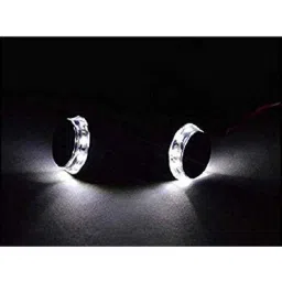 A4S 2 Pcs Blue &a; White Motorcycle LED Light Blinker Indicator Handle Bar Set, ASTLO004 image 2