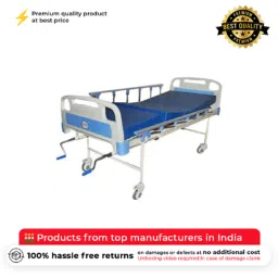Diya WSH-1224 Mild Steel Pre-Treated Epoxy Powder Coated Full Fowler Bed with Mattress &a; Side Railing image 2