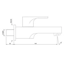 Jaquar Vignette Prime Full Gold Bib Tap with Wall Flange, VGP-81037 image 2