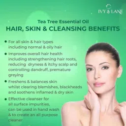 Ivy &a; Lane 30ml 100% Pure &a; Natural Tea Tree Essential Oil image 4