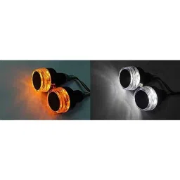 Kozdiko 2 Pcs Dual Colour Motorcycle LED Indicator Turn Signal Handle Bar Light Set for Honda CBR 1000 RR image 2
