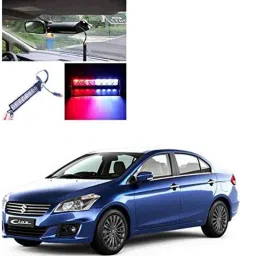 Kozdiko 8W 8 LED Plastic Red &a; Blue Car Police Flasher Light for Maruti Suzuki Ciaz Facelift 2018-Present-picture-15
