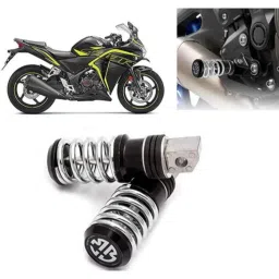 Auto Pearl 2 Pcs Steel Black Foot Rest Spring Coiled Set for CBR 250R-picture-26