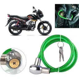 Auto Pearl PVC &a; Plastic Green Heavy Duty Cable Lock for Centuro, 418-picture-22