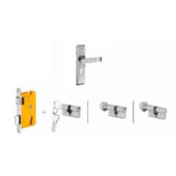 Dorset Dash HL DAS 204.3mm Stainless Steel Lock Set with Both 70mm Side Key Cylinder (Pack of 4)-picture-20