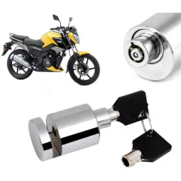 Auto Pearl Stainless Steel Silver Heavy Duty Anti Theft Motorcycle Disc Brake Lock, Lock-469-picture-46